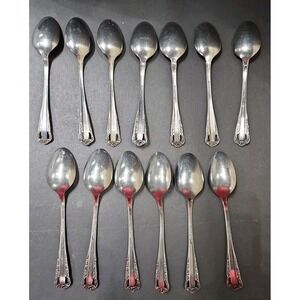 Interpur Stainless Steel INR23 Japan Accent Silverware Pierced 13 Teaspoons